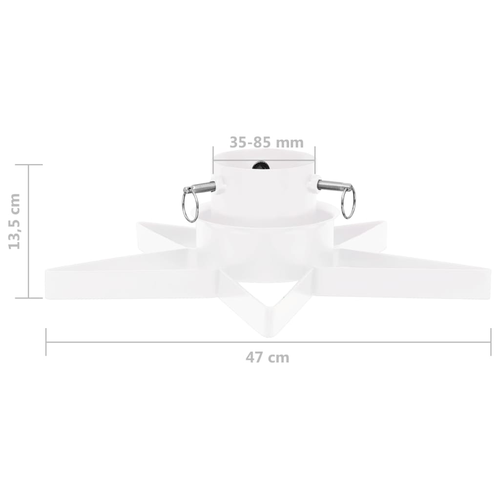 Berkfield Christmas Tree Stand White 47x47x13.5 cm
