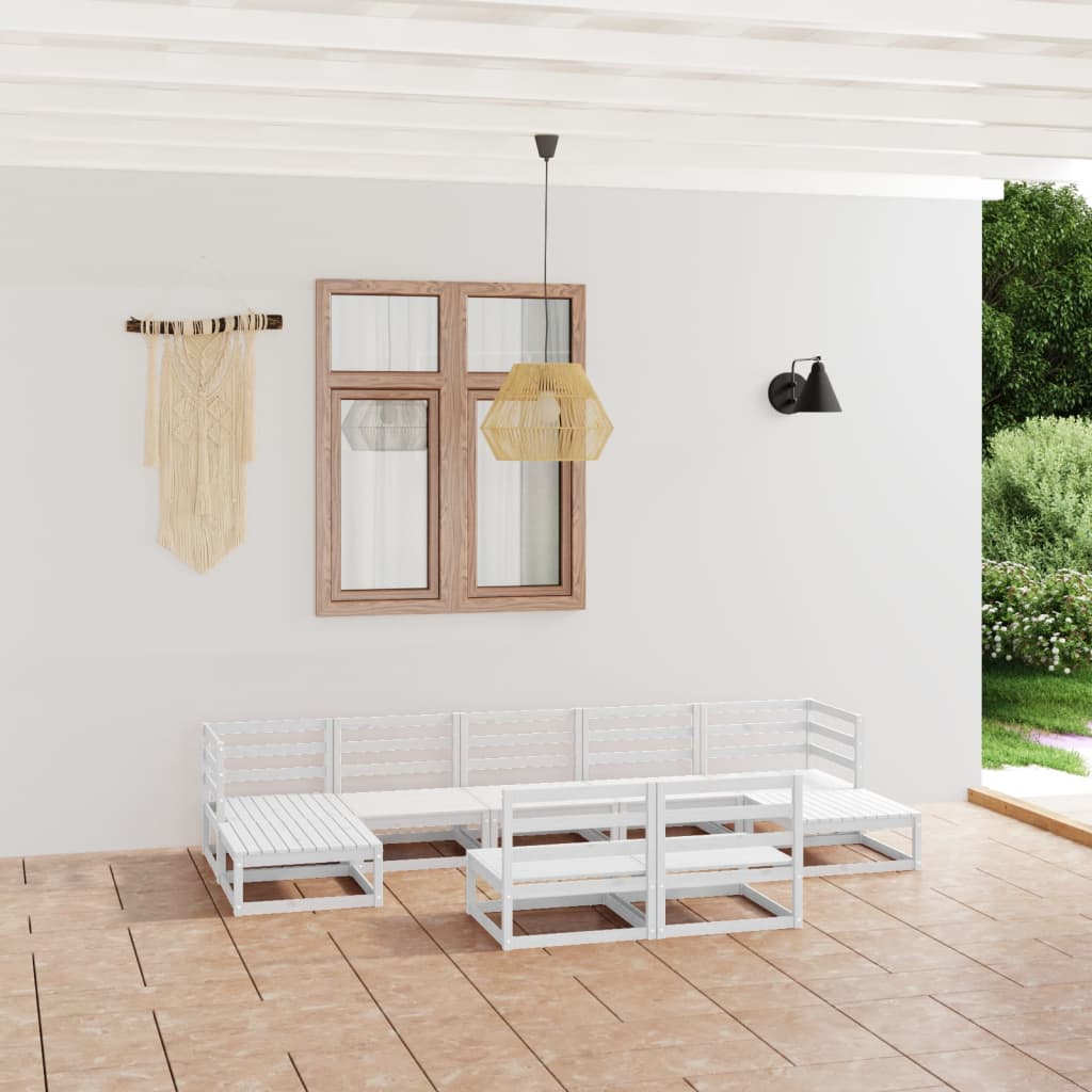 Berkfield 9 Piece Garden Lounge Set Solid Pinewood