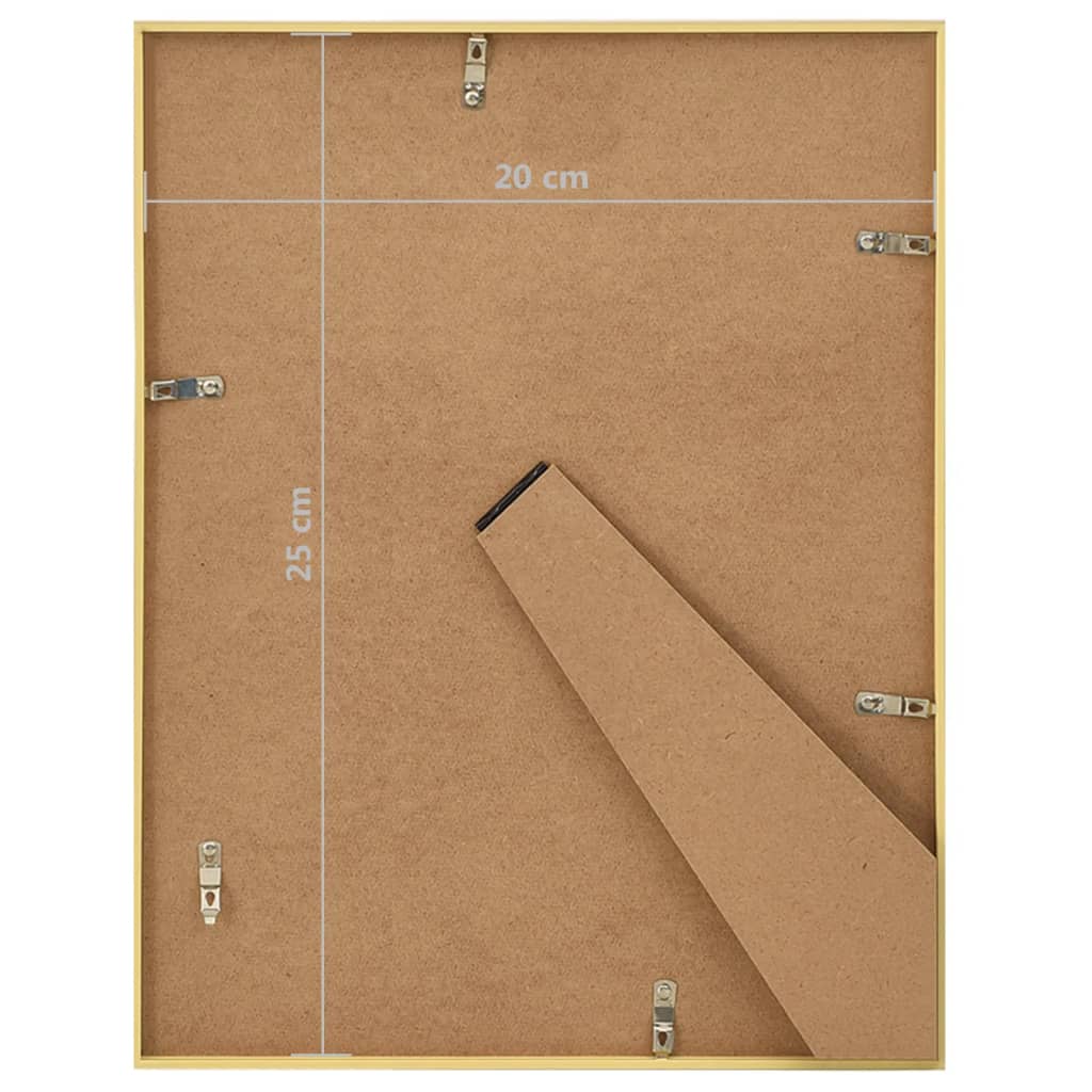 Berkfield Photo Frames Collage 5 pcs for Table Gold 20x25 cm MDF