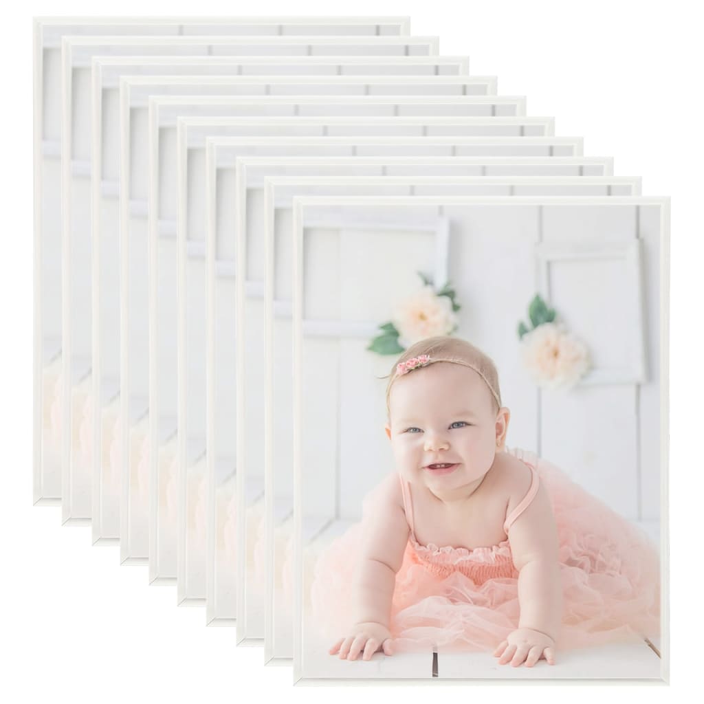 Berkfield Photo Frames Collage 10pcs for Table Silver 20x25cm MDF