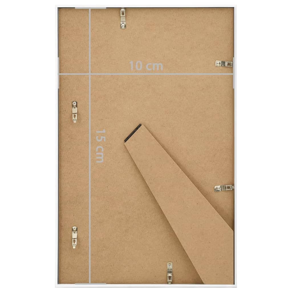 Berkfield Photo Frames Collage 3 pcs for Table White 10x15 cm MDF