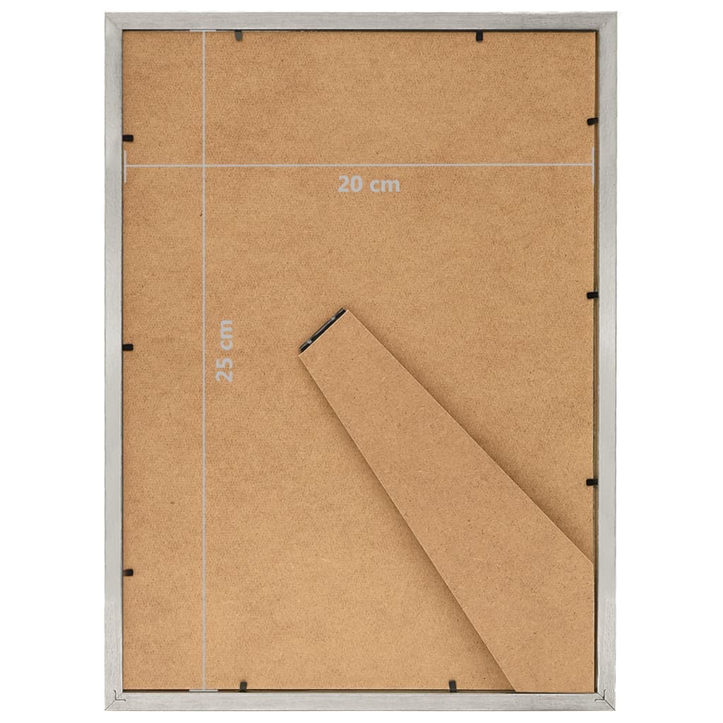 Berkfield Photo Frames Collage 5 pcs for Table Silver 20x25cm MDF