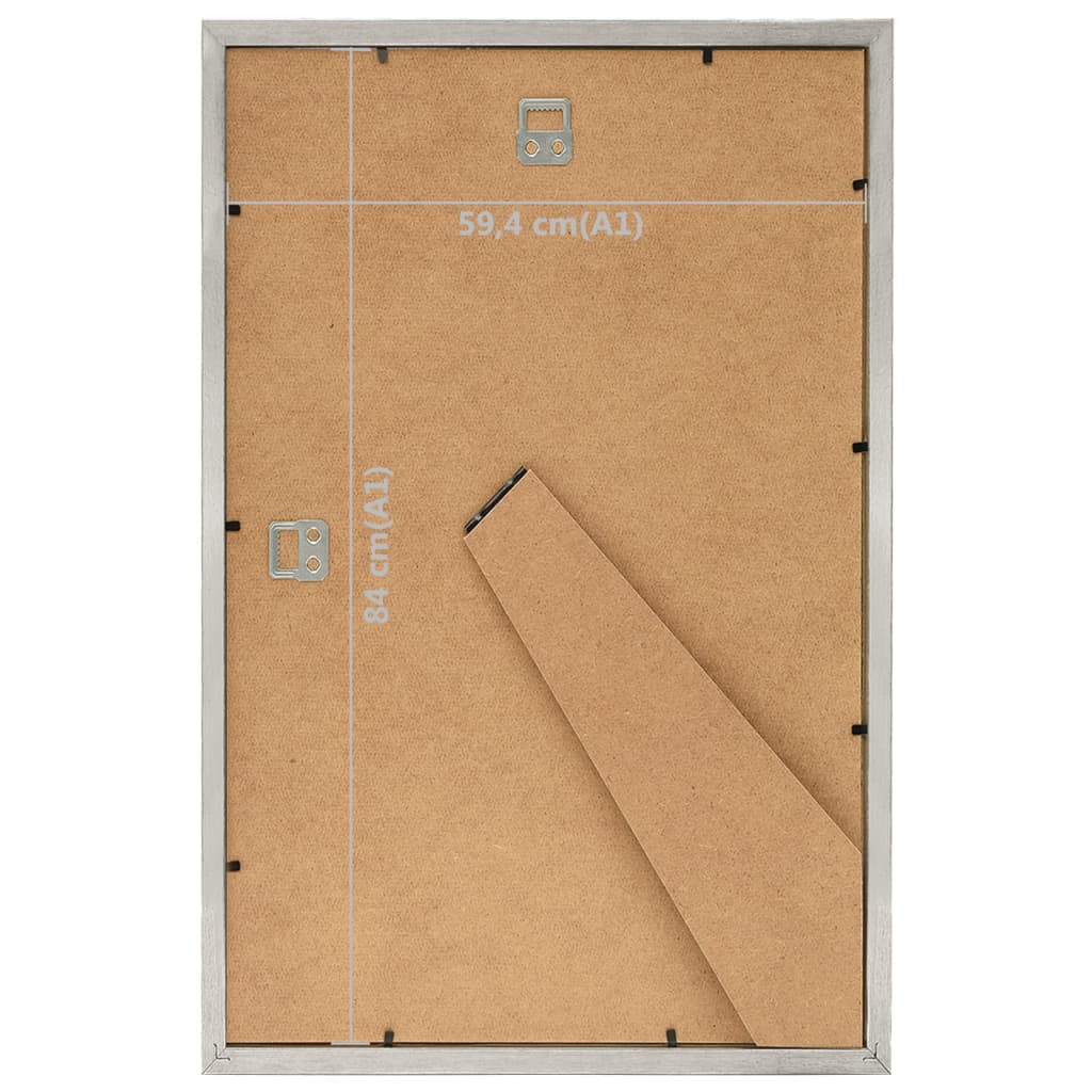 Berkfield Photo Frames Collage 5 pcs for Wall or Table Silver 59.4x84 cm