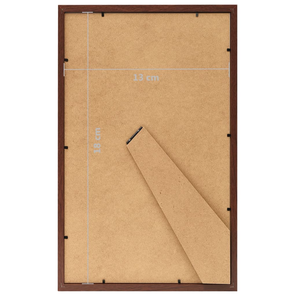 Berkfield Photo Frames Collage 3 pcs for Table Brown 13x18 cm MDF