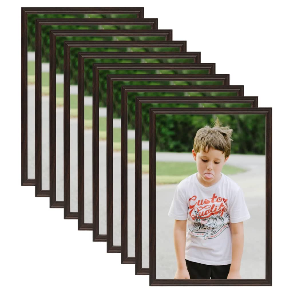 Berkfield Photo Frames Collage 10 pcs for Table Black 15x21cm MDF