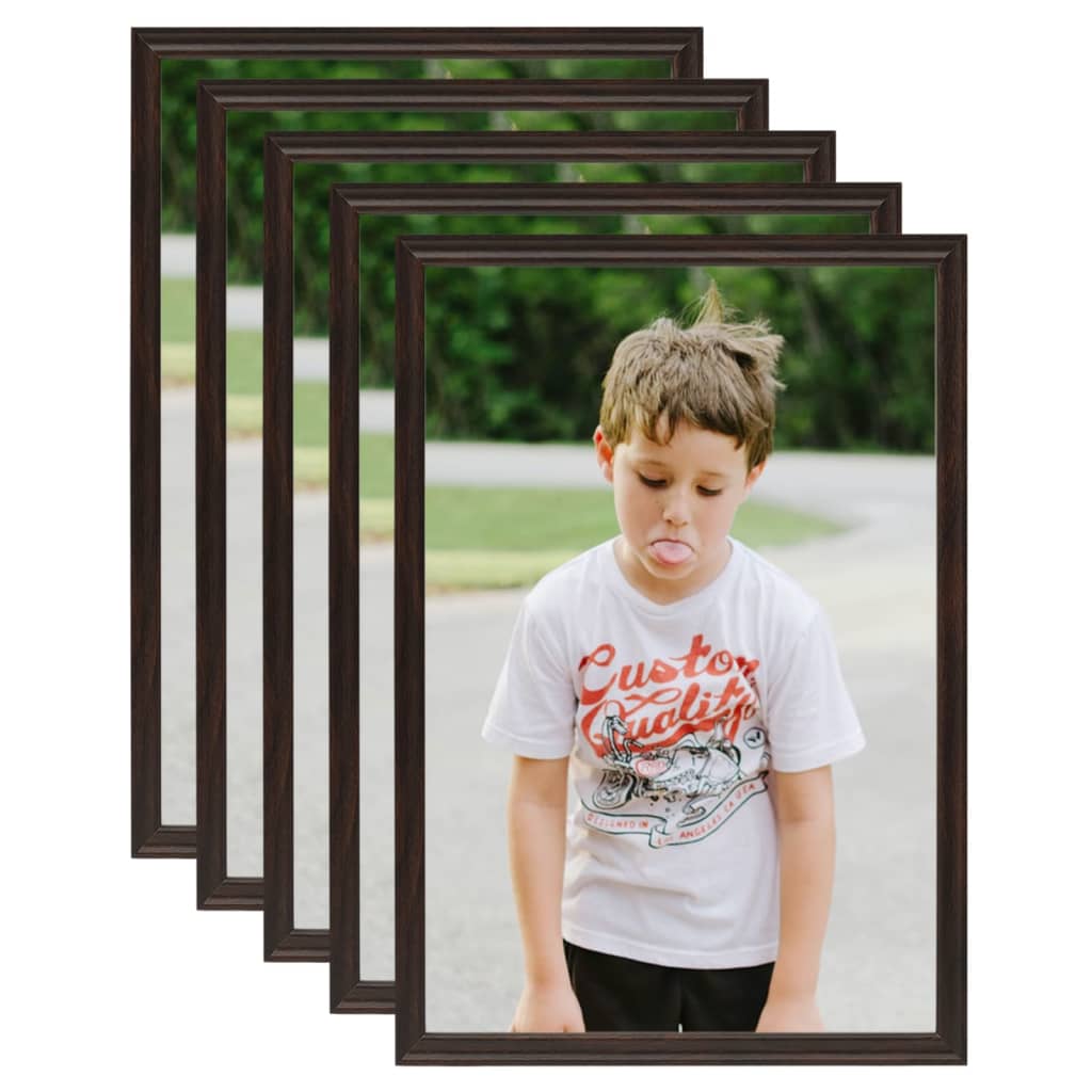 Berkfield Photo Frames Collage 5 pcs for Table Black 18x24 cm MDF