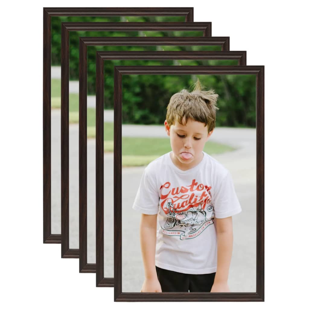 Berkfield Photo Frames Collage 5 pcs for Table Black 20x25 cm MDF