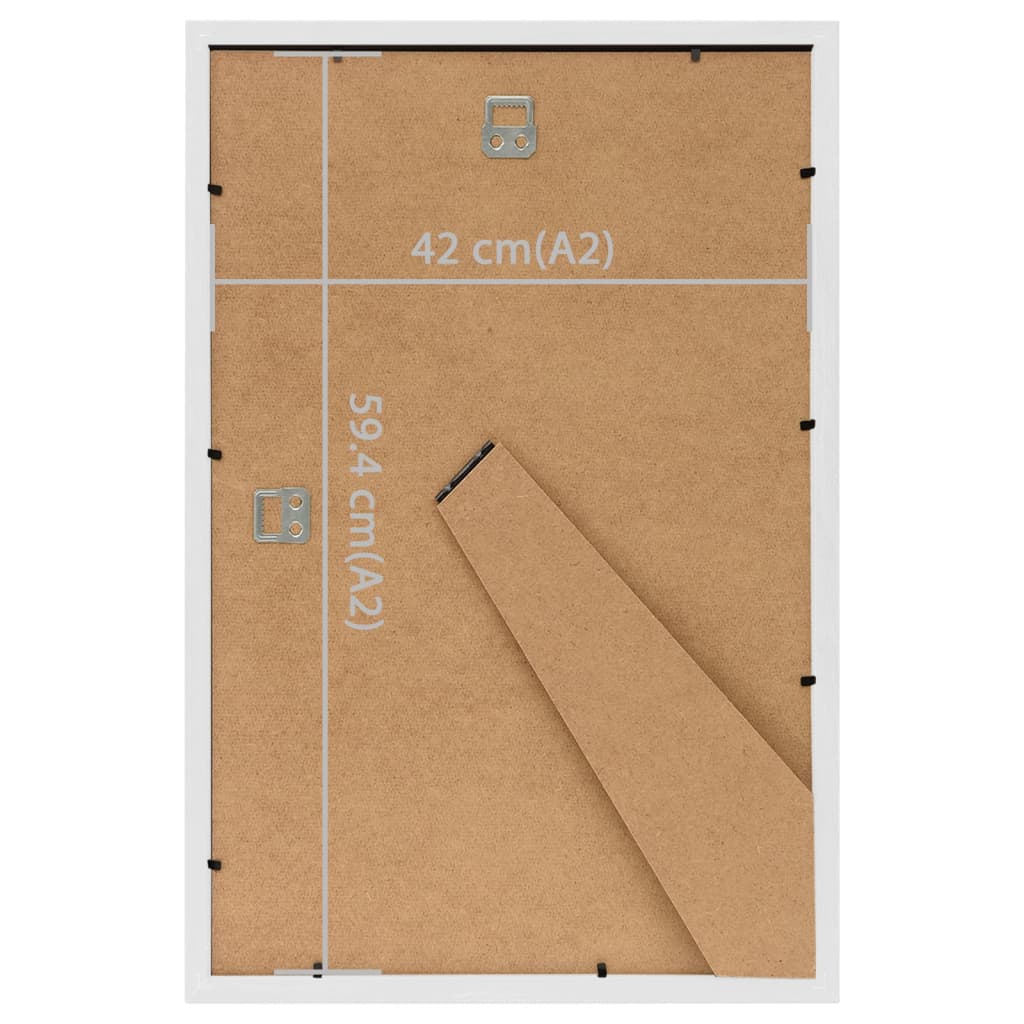 Berkfield Photo Frames Collage 3pcs for Wall or Table White 42x59.4cm MDF