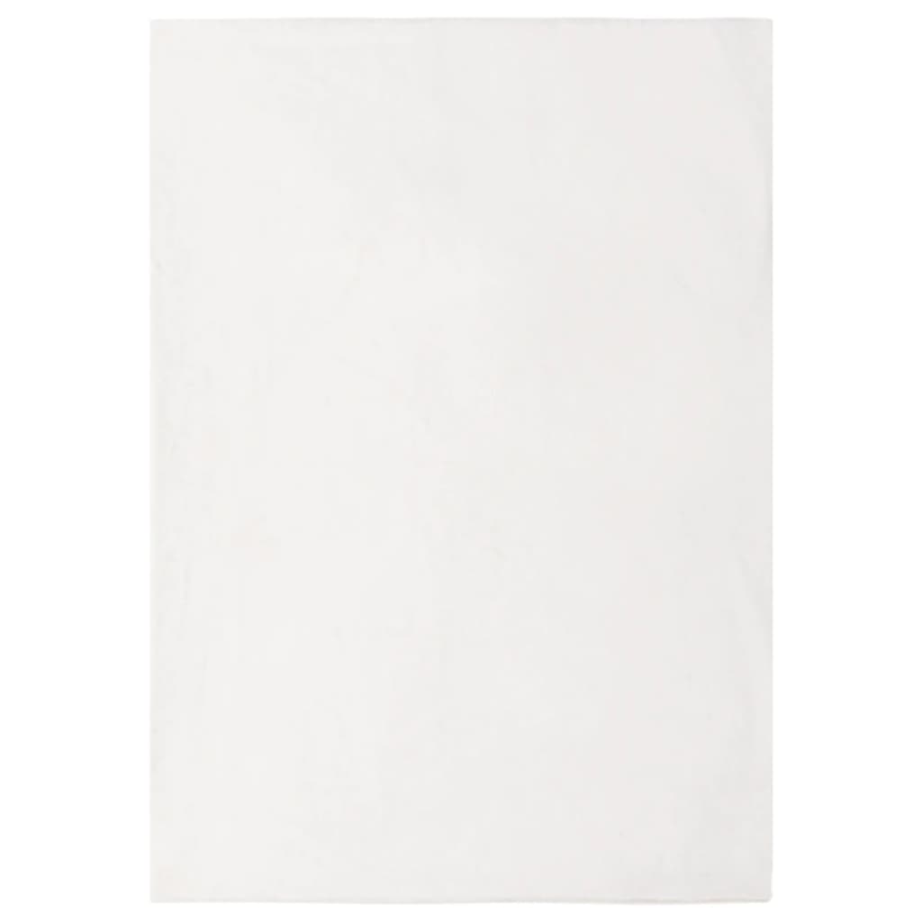 Berkfield Rug Faux Rabbit Pelt 180x270 cm Cream