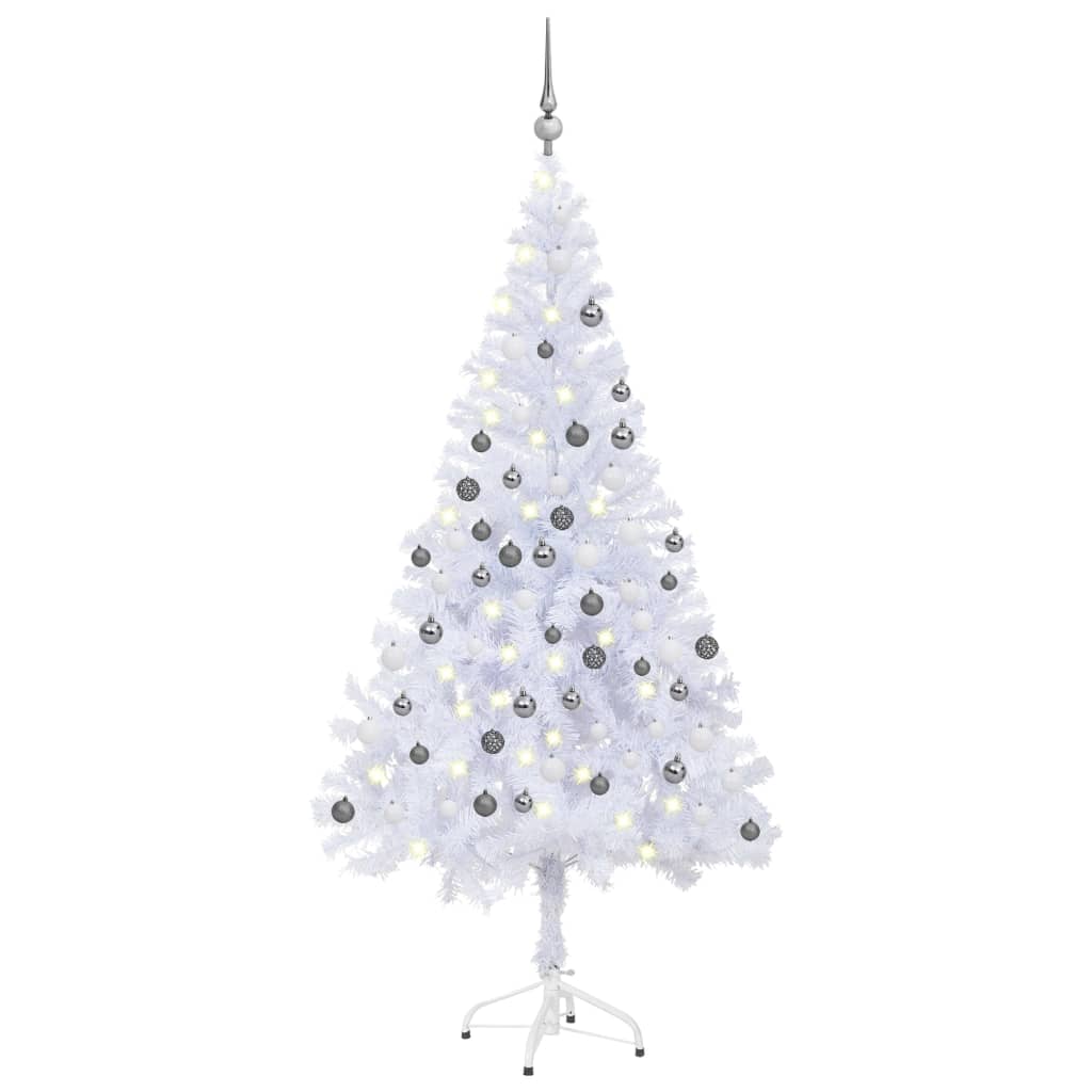 Berkfield Artificial Christmas Tree with LEDs&Ball Set 120cm 230 Branches
