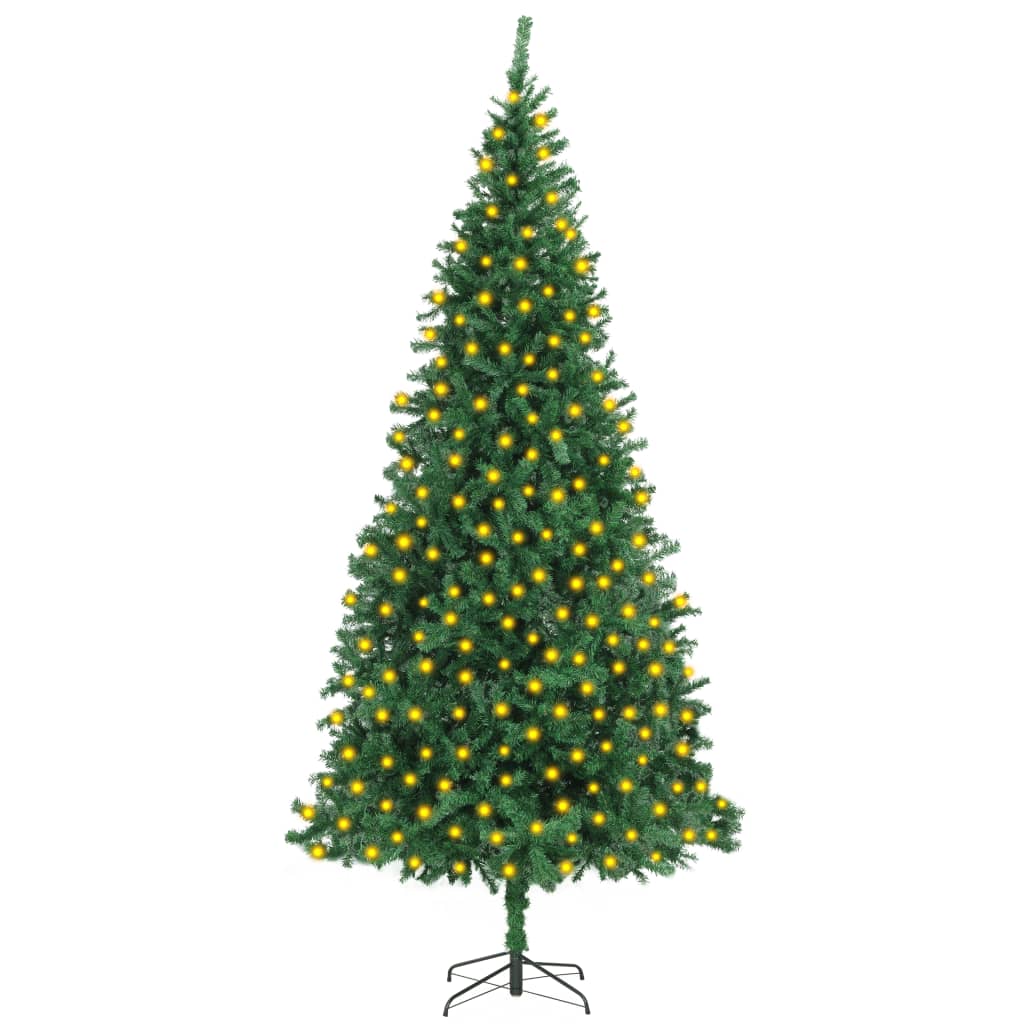 Berkfield Artificial Christmas Tree with LEDs 300 cm Green