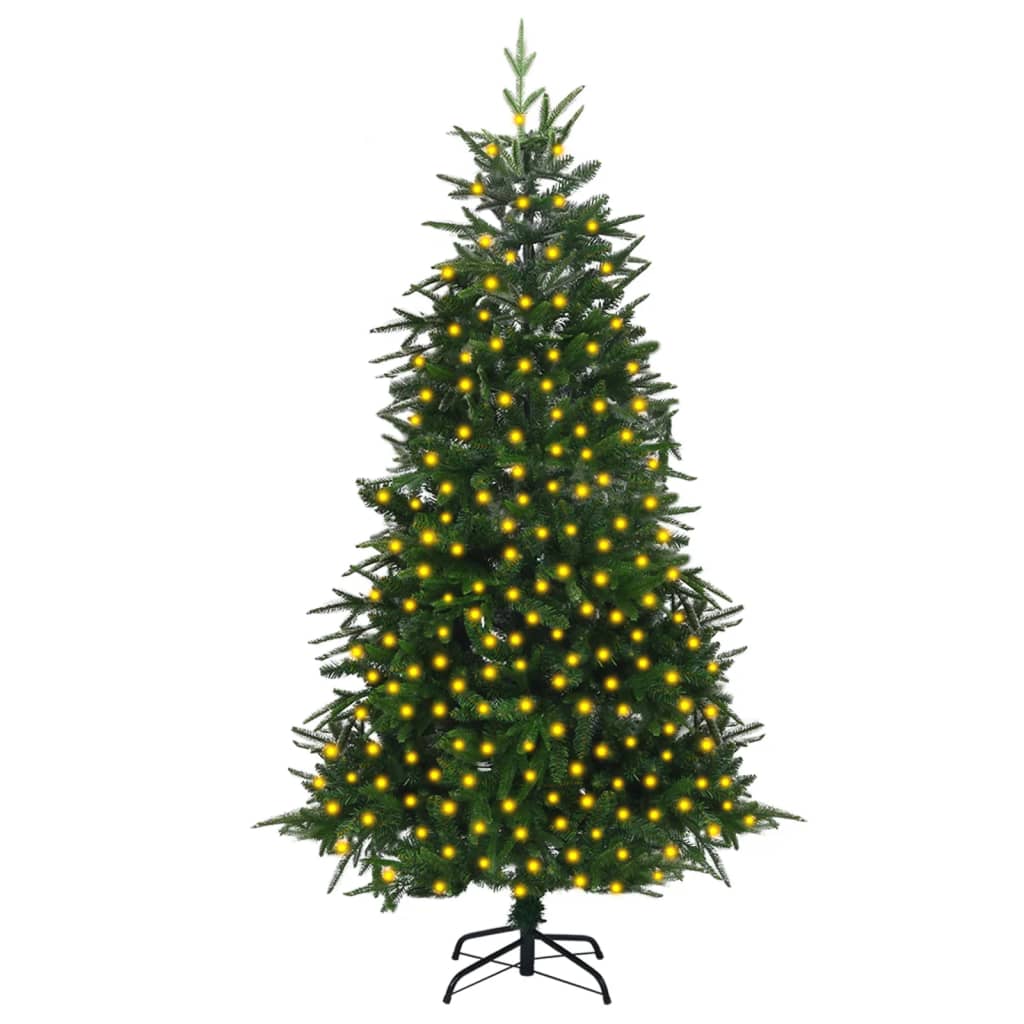Berkfield Artificial Christmas Tree with LEDs Green 240 cm PVC&PE