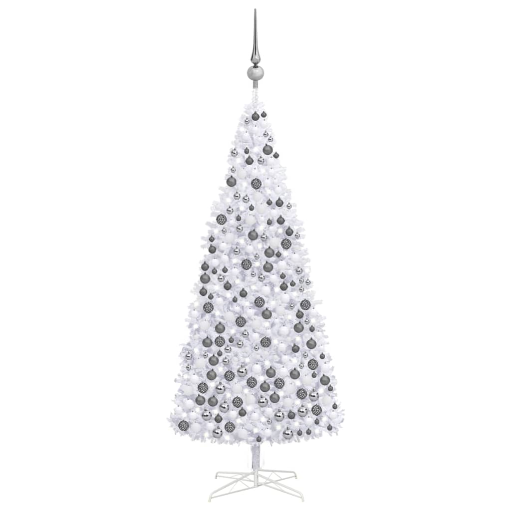 Berkfield Artificial Christmas Tree with LEDs&Ball Set LEDs 400 cm White