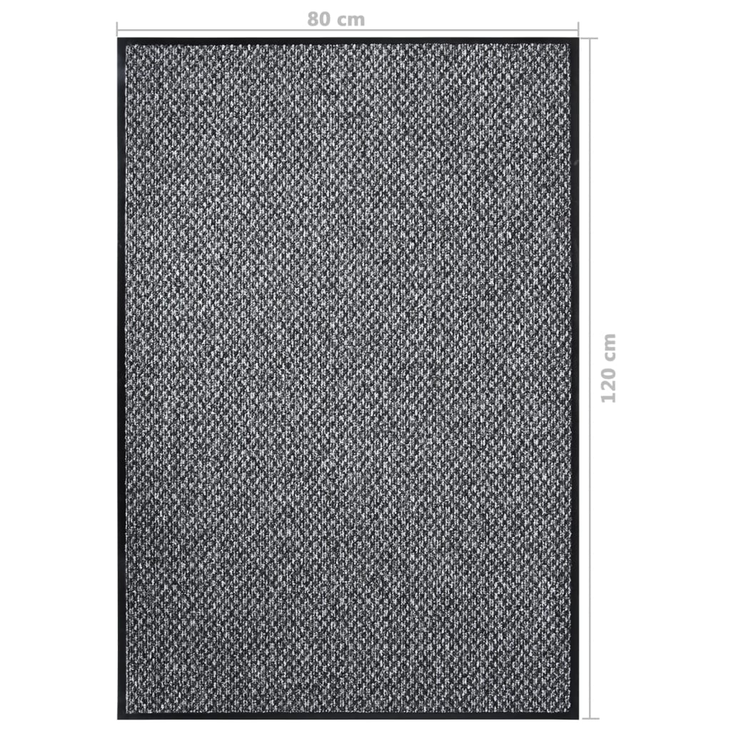 Berkfield Doormat Grey 80x120 cm