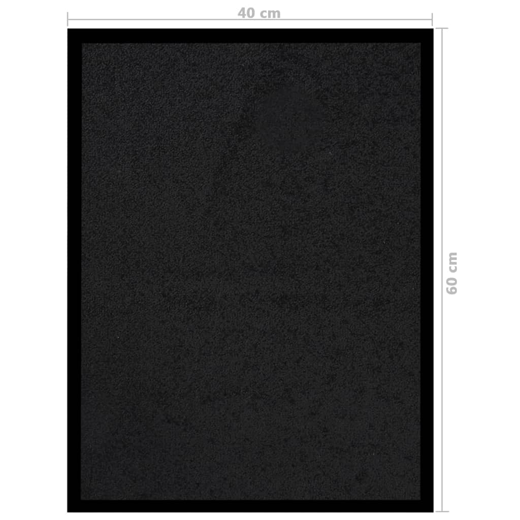 Berkfield Doormat Black 40x60 cm