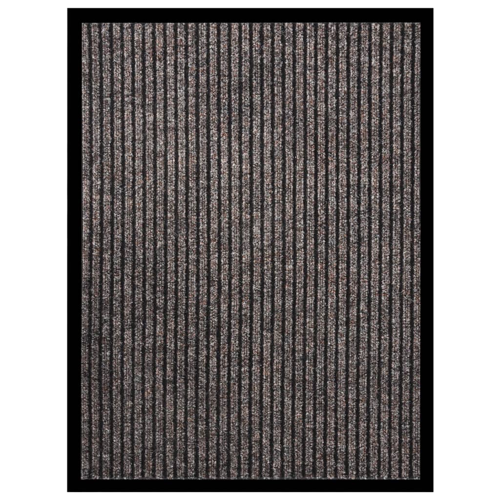 Berkfield Doormat Striped Beige 60x80 cm