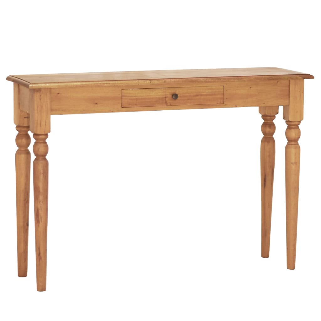Berkfield Console Table 110x30x75 cm Solid Mahogany Wood