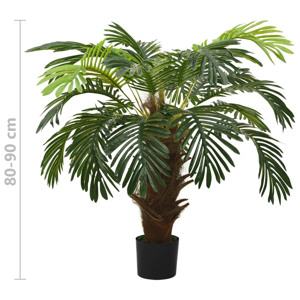 Berkfield Artificial Cycas Palm with Pot 90 cm Green