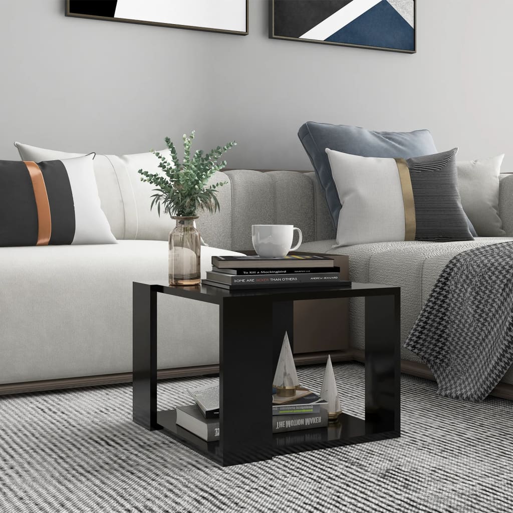 Berkfield Coffee Table Black 40x40x30 cm Engineered Wood