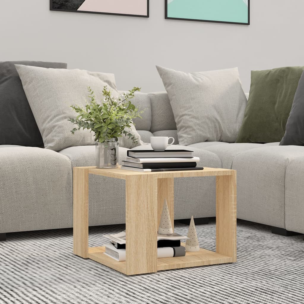 Berkfield Coffee Table Sonoma Oak 40x40x30 cm Engineered Wood