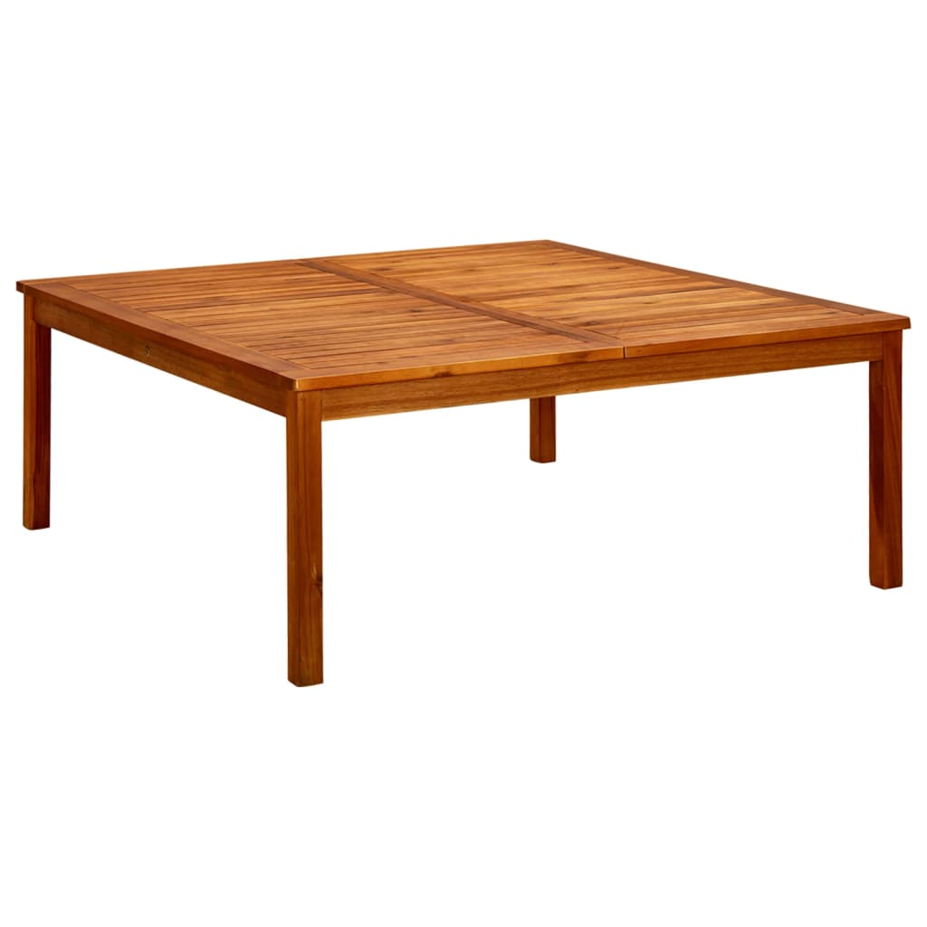 Berkfield Garden Coffee Table 110x110x45 cm Solid Acacia Wood