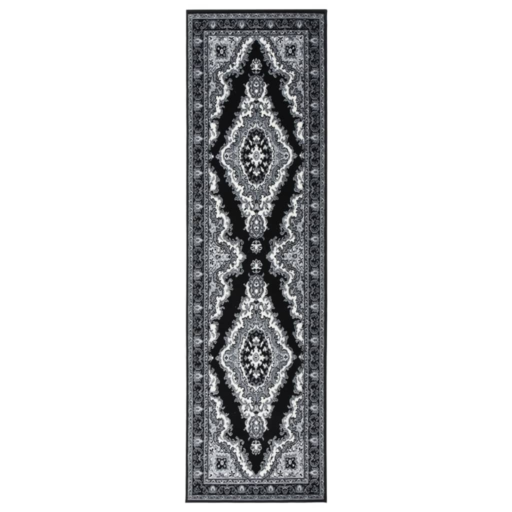 Berkfield Runner Rug BCF Black 100x400 cm