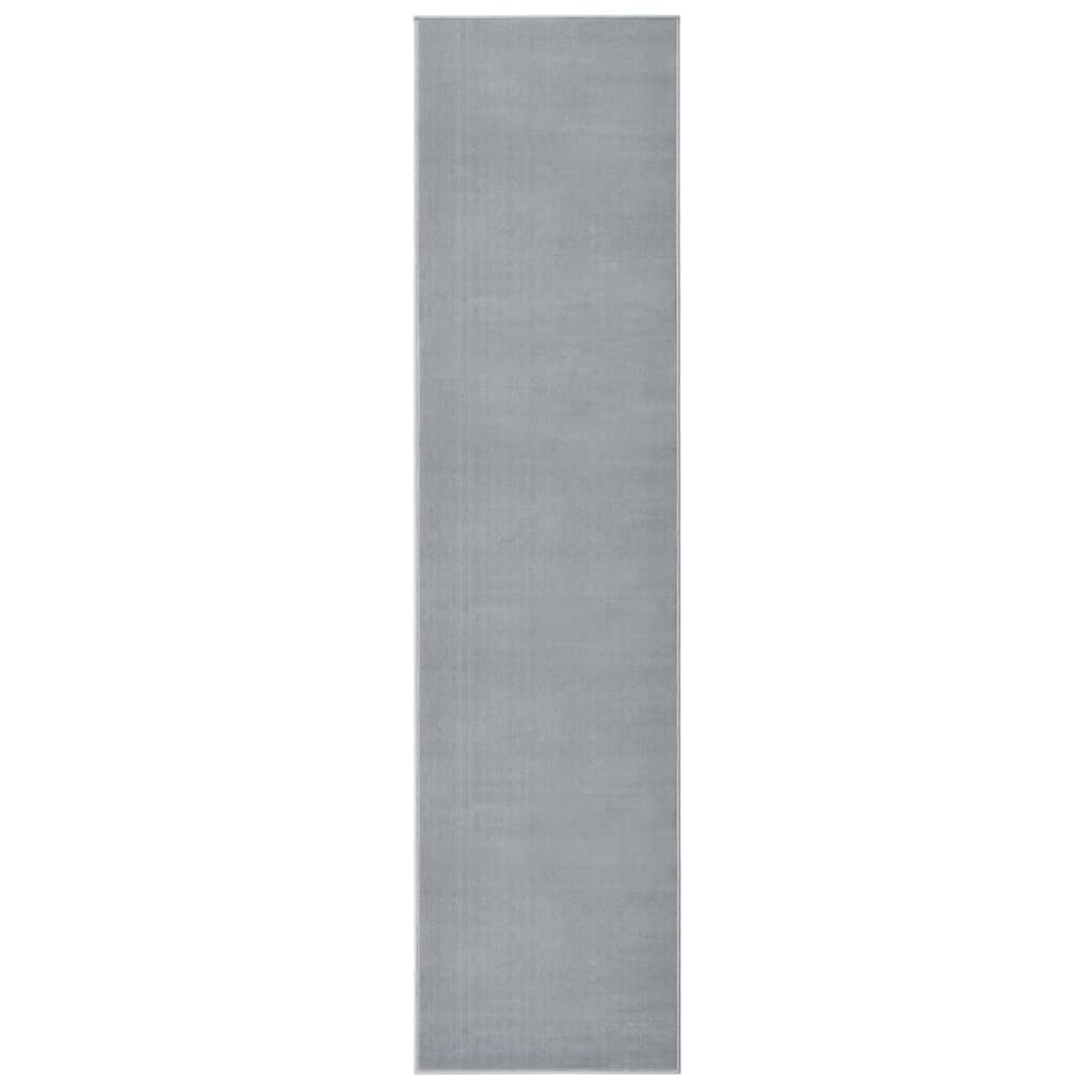 Berkfield Runner Rug BCF Grey 100x450 cm