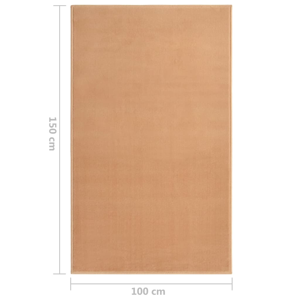 Berkfield Runner Rug BCF Beige 100x150 cm