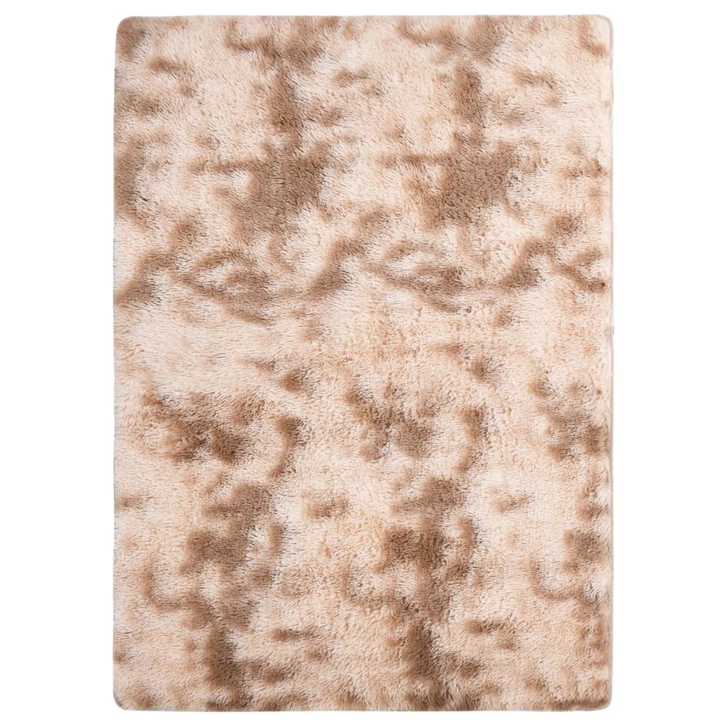 Berkfield Shaggy Rug Cream 170x120 cm