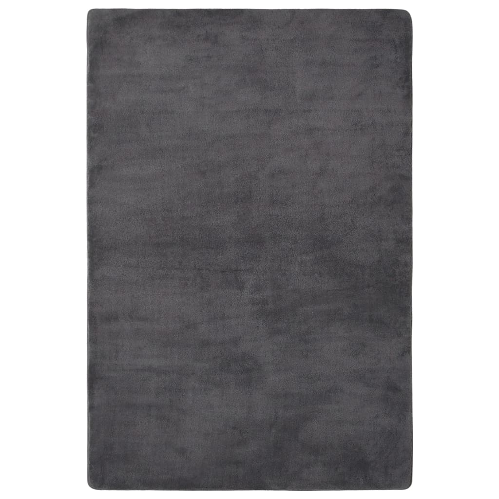 Berkfield Teddy Rug Anthracite 200x140 cm