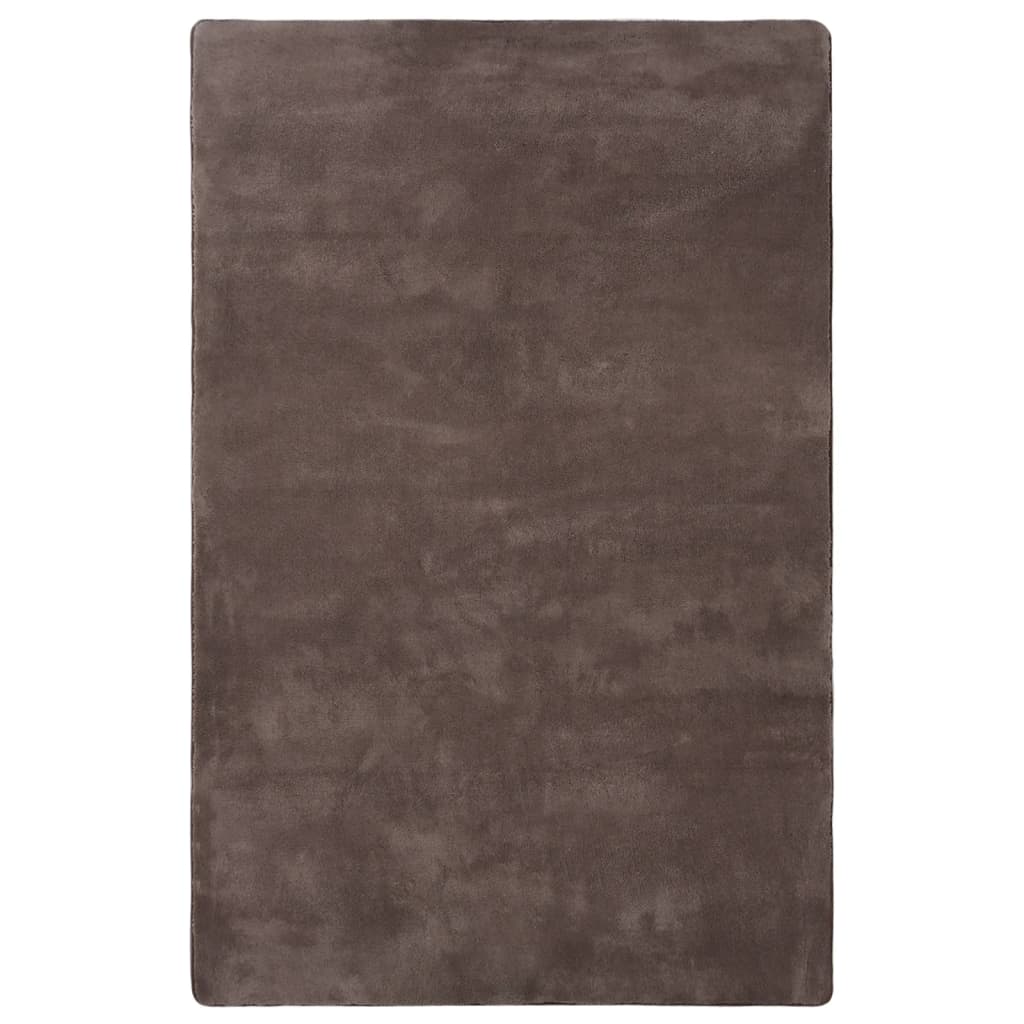 Berkfield Teddy Rug Taupe 230x160 cm