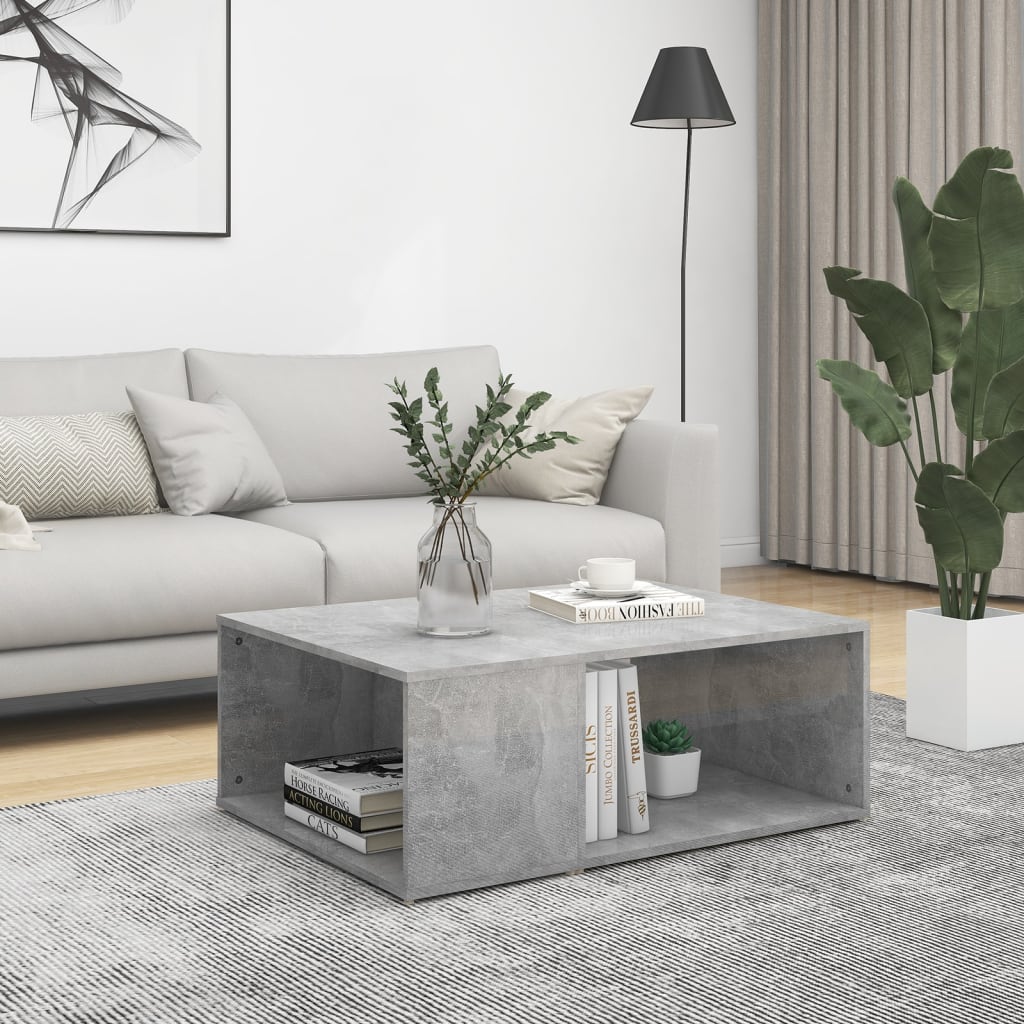 Berkfield Coffee Table Concrete Grey 90x67x33 cm Engineered Wood