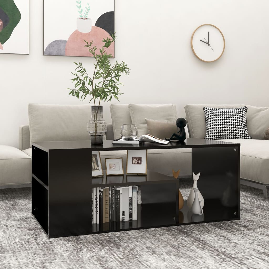 Berkfield Coffee Table Black 100x50x40 cm Engineered Wood