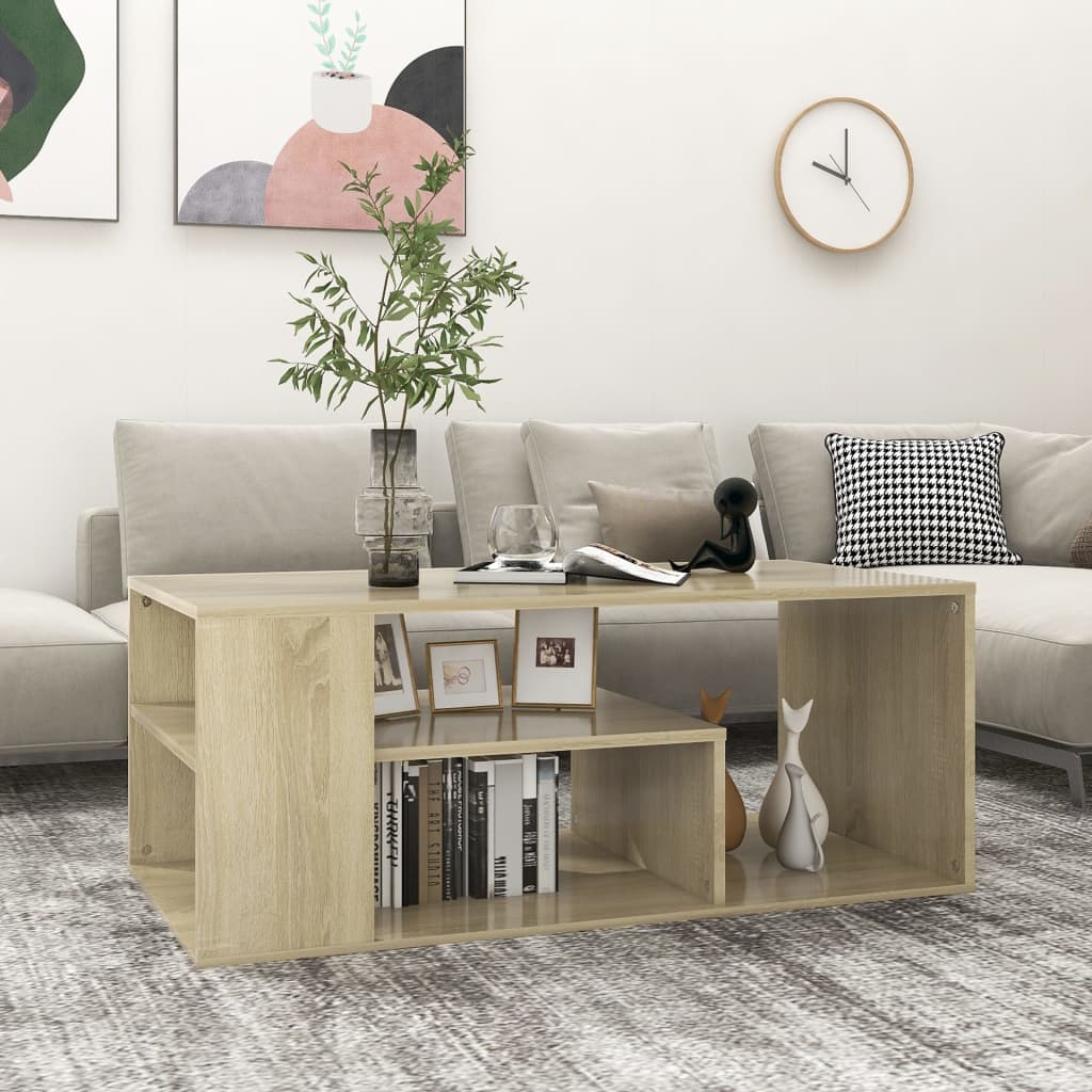 Berkfield Coffee Table Sonoma Oak 100x50x40 cm Engineered Wood