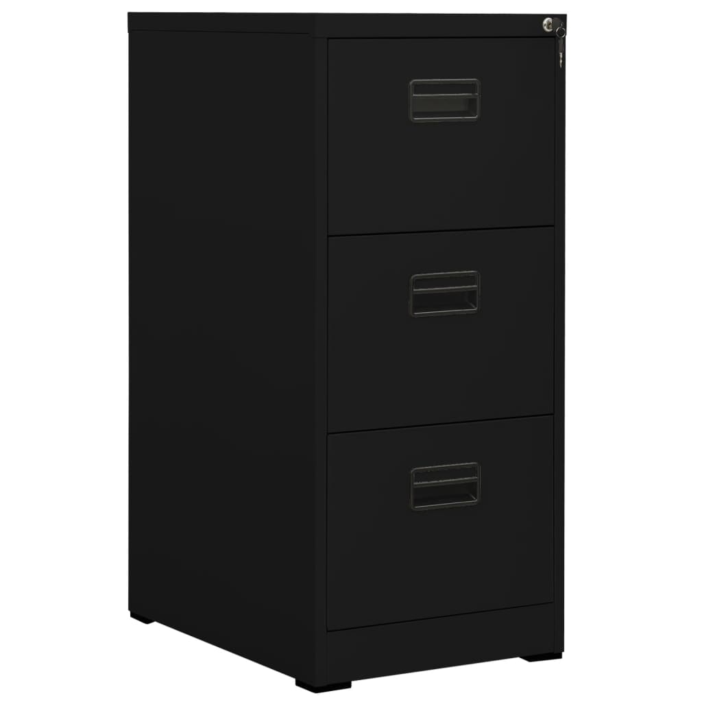 Berkfield Filing Cabinet Black 46x62x102.5 cm Steel
