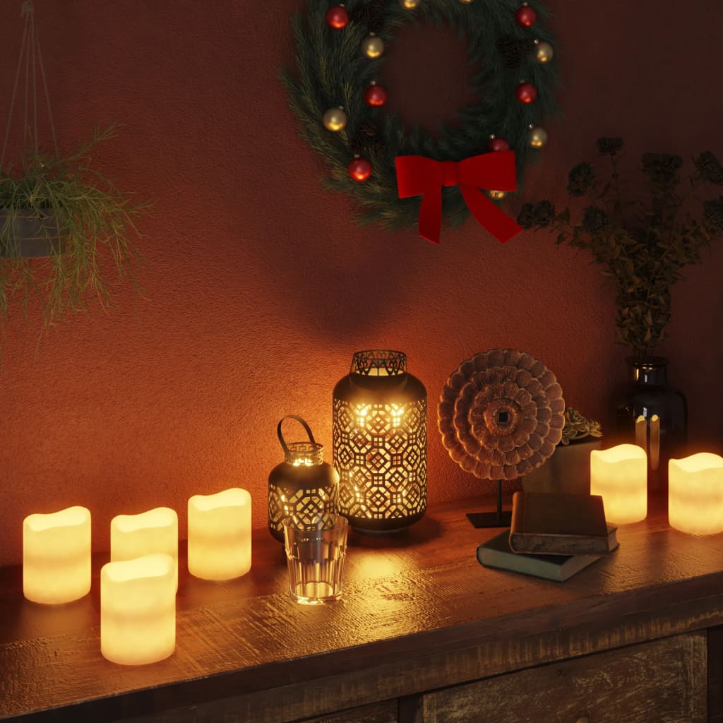 Berkfield Electric LED Candles 12pcs Warm White