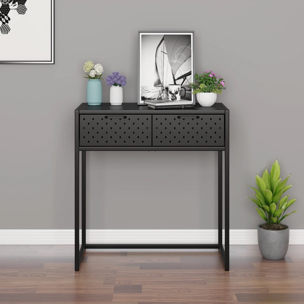 Berkfield Console Table Anthracite 72x35x75 cm Steel