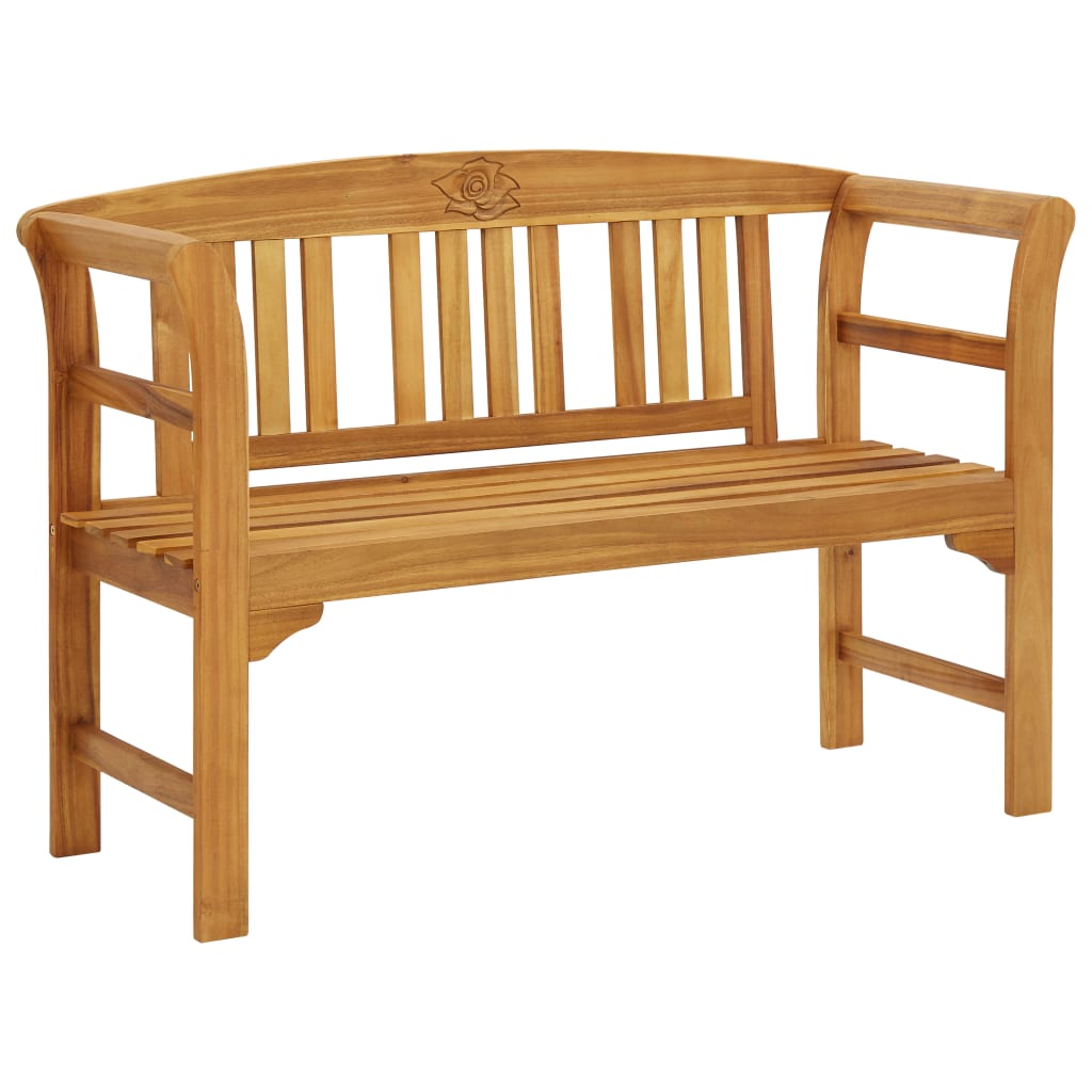 Berkfield Garden Bench 114 cm Solid Acacia Wood