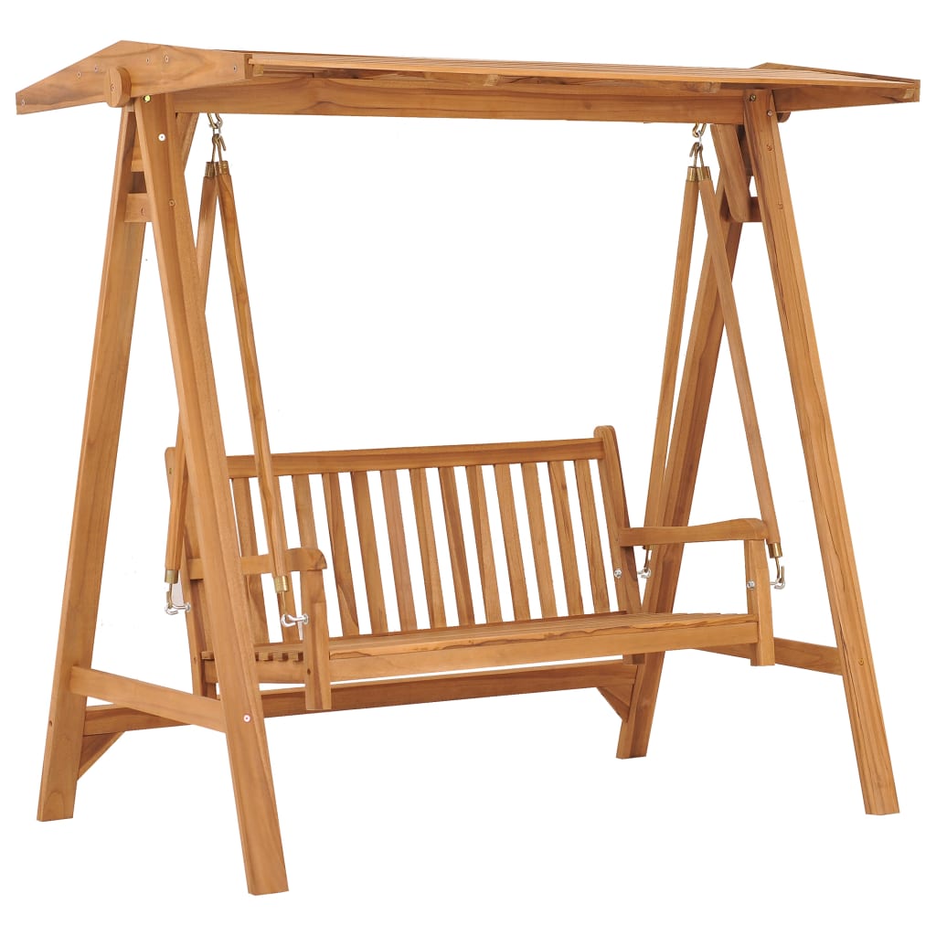 Berkfield Swing Bench 170 cm Solid Teak Wood