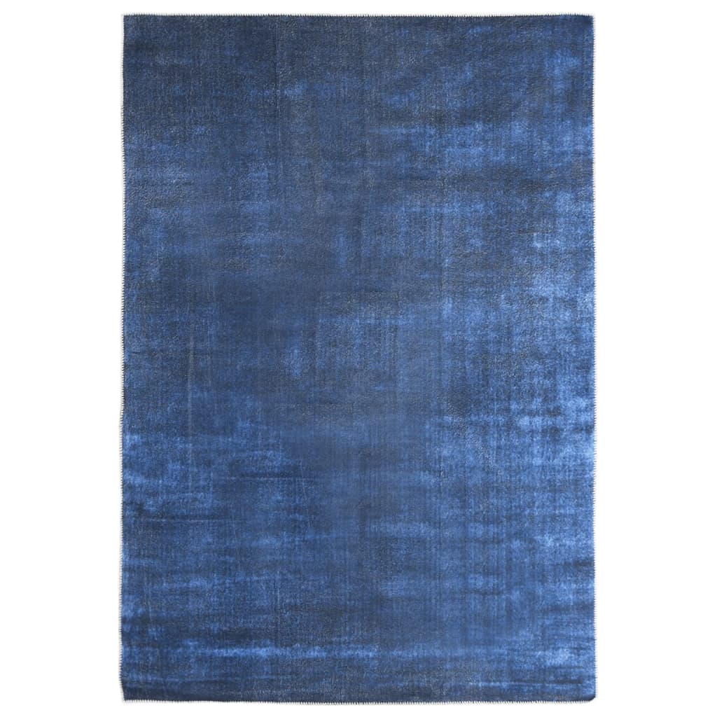 Berkfield Rug Washable Foldable Navy 180x270 cm Polyester
