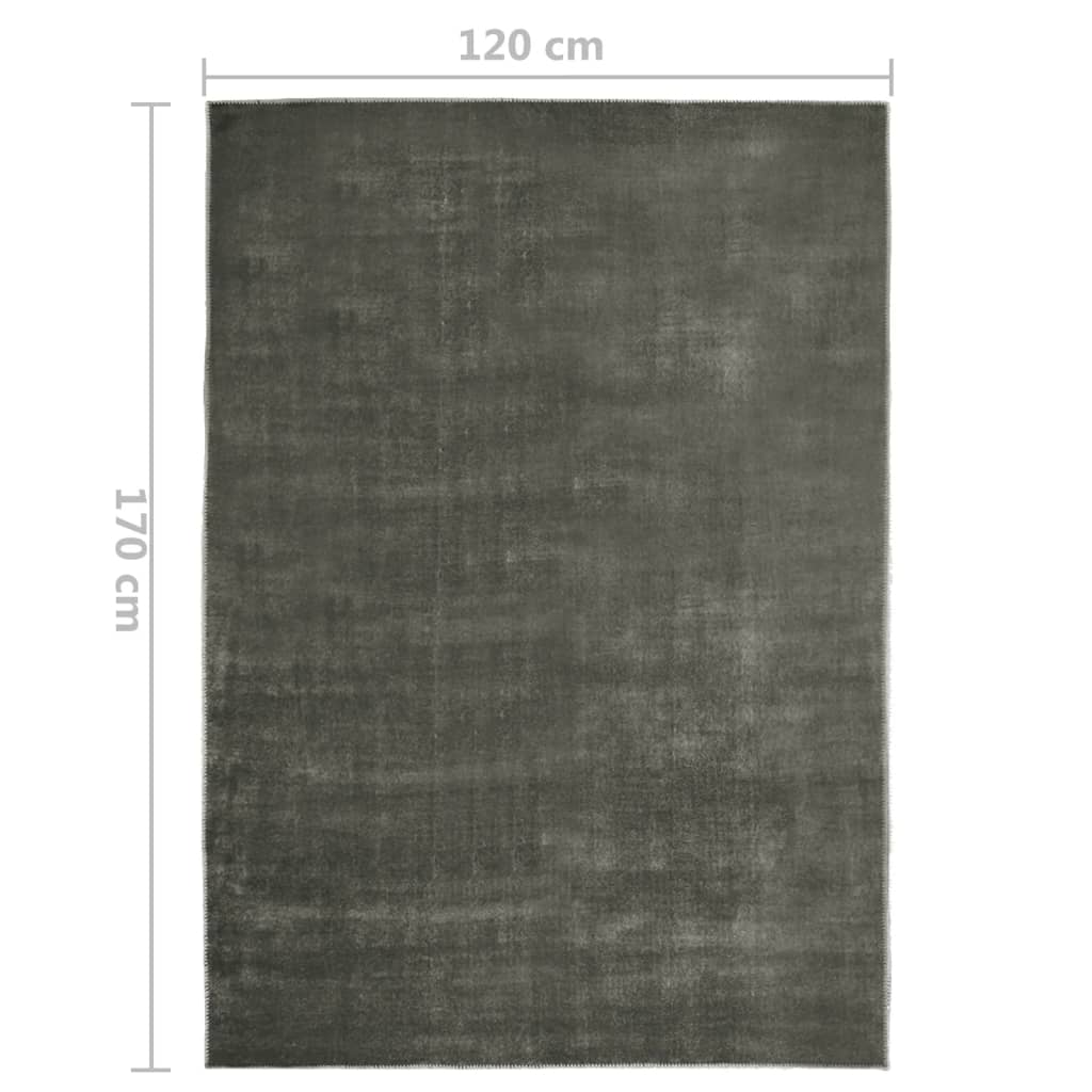 Berkfield Rug Washable Foldable Taupe 120x170 cm Polyester
