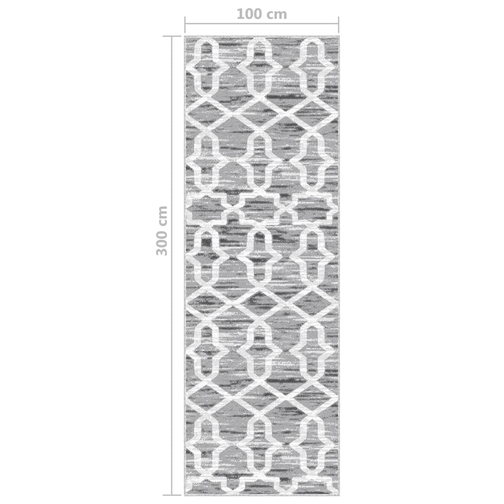 Berkfield Printed Carpet Runner Washable Foldable 100x300 cm Polyester