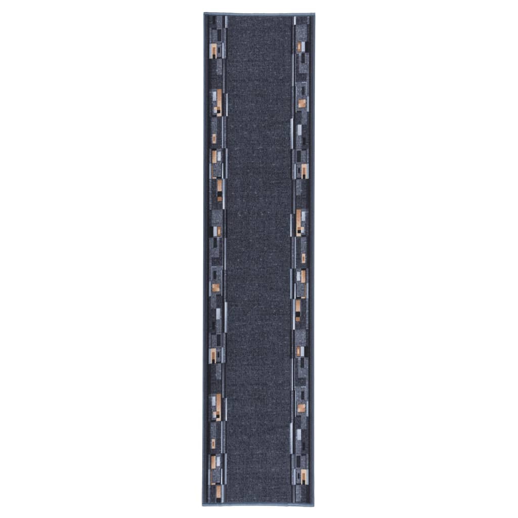 Berkfield Carpet Runner Anthracite 100x450 cm Anti Slip