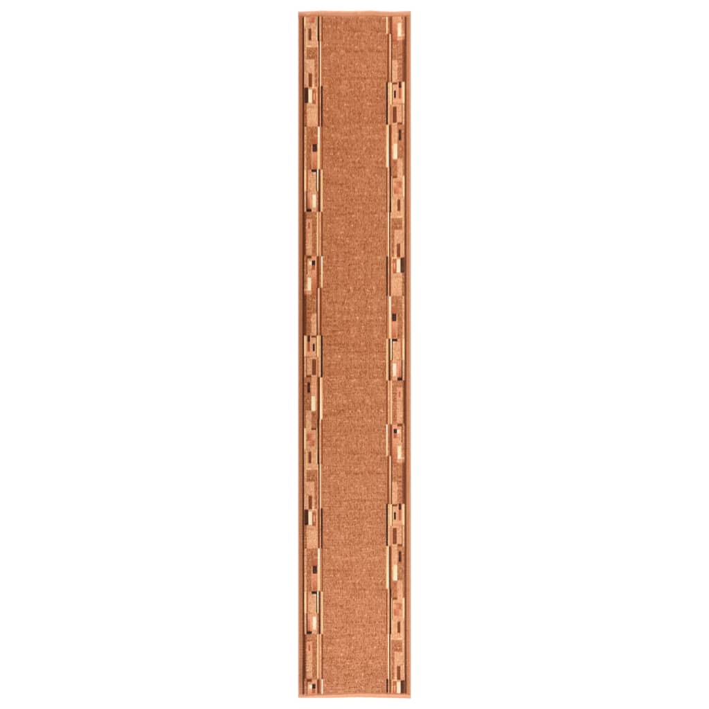 Berkfield Carpet Runner Brown 67x400 cm Anti Slip