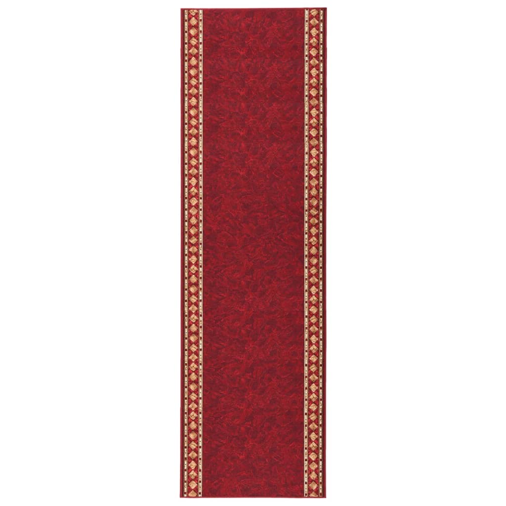 Berkfield Carpet Runner Red 100x450 cm Anti Slip