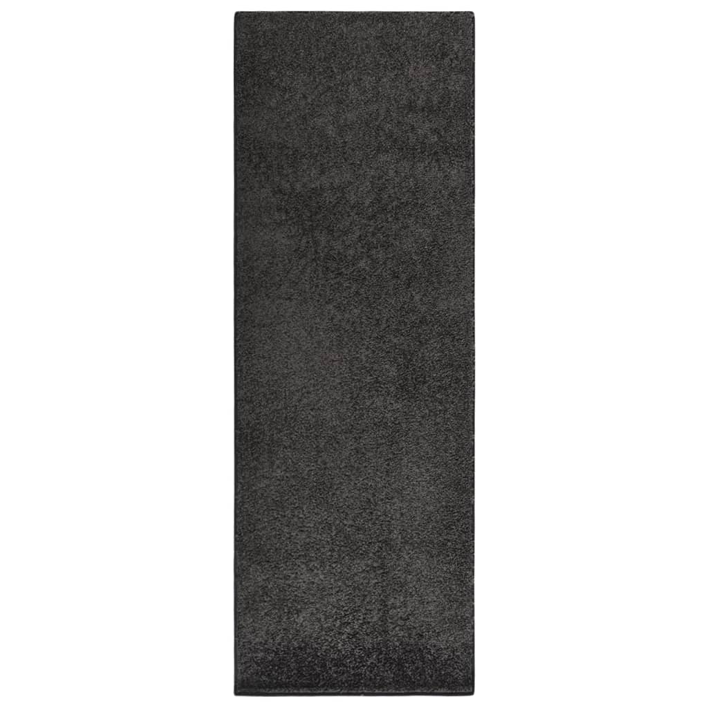 Berkfield Soft Pile Rug Anti-slip 57x150 cm Anthracite