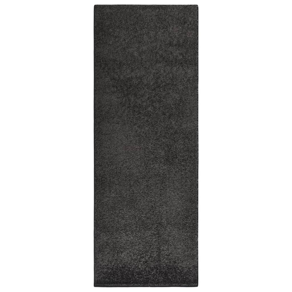 Berkfield Soft Pile Rug Anti-slip 67x180 cm Anthracite