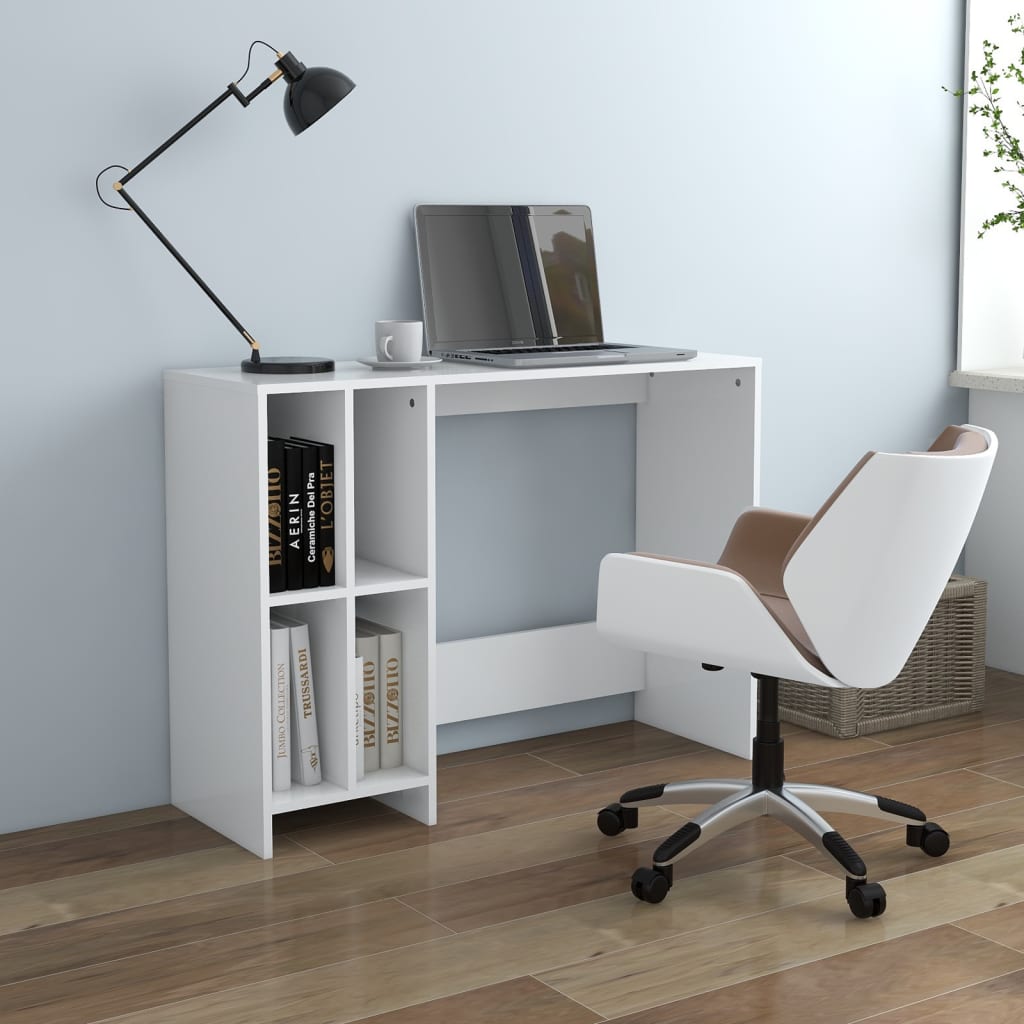 Berkfield Notebook Desk White 102.5x35x75 cm Engineered Wood