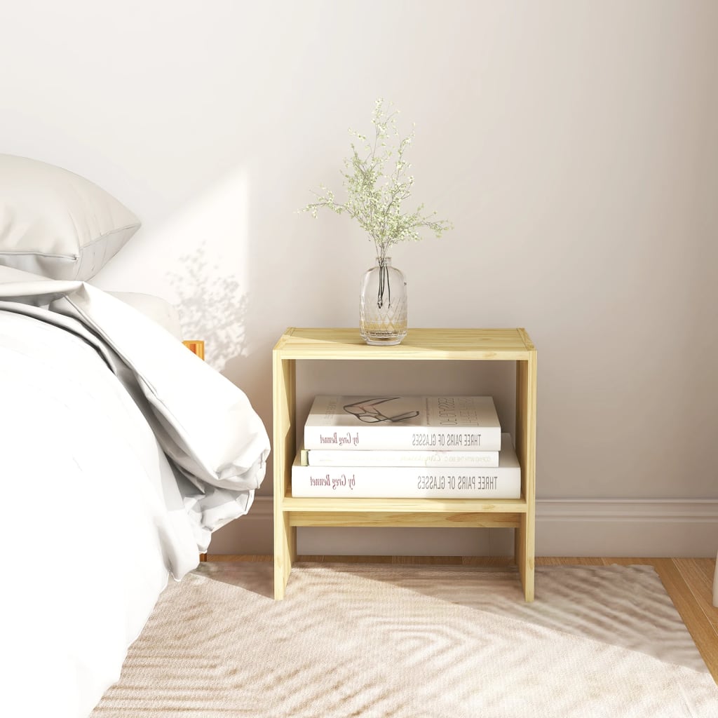 Berkfield Bedside Cabinet 40x30.5x40 cm Solid Pinewood