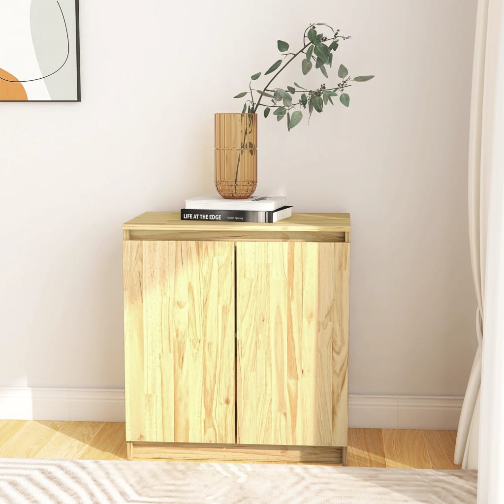 Berkfield Side Cabinet 60x36x65 cm Solid Pinewood